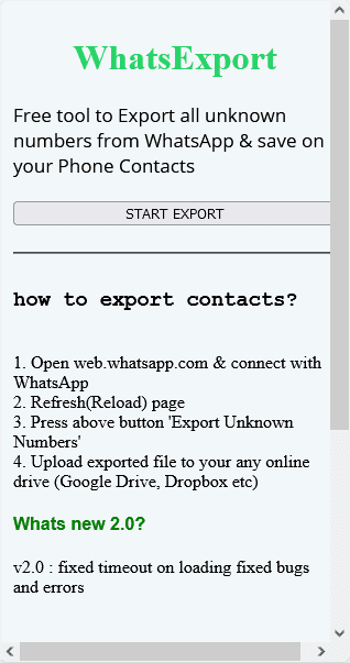افزونه WhatsExport for WhatsApp