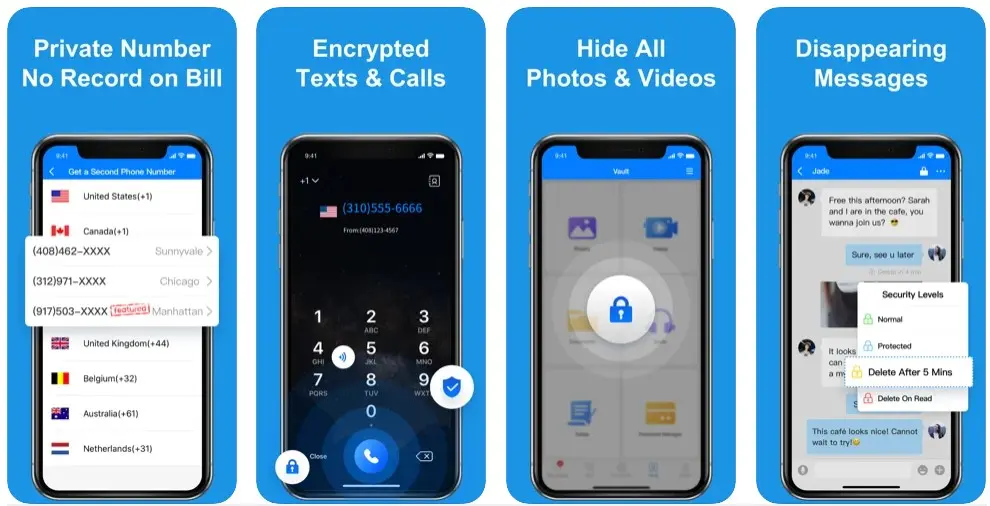 برنامه ارسال پیامک ناشناس رایگان CoverMe – Second Phone Number