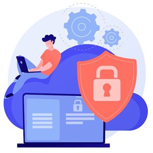 فردی در حال استفاده از کد otp