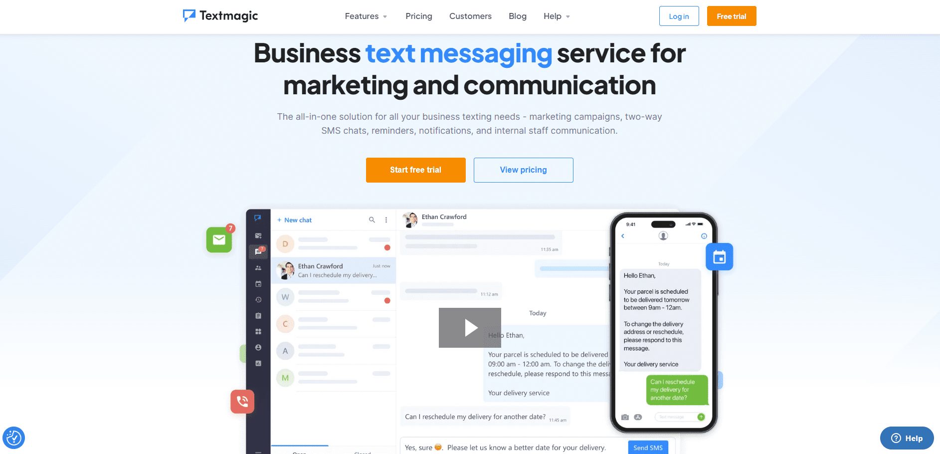 خدمات ارسال پیامک TextMagic جایگزین برنامه اس ام اس بمبر