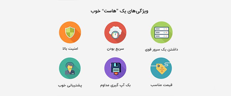 ویژگی‌های سخت افزاری هاست