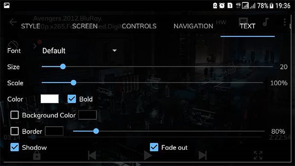 فعال کردن زیرنویس در mx player