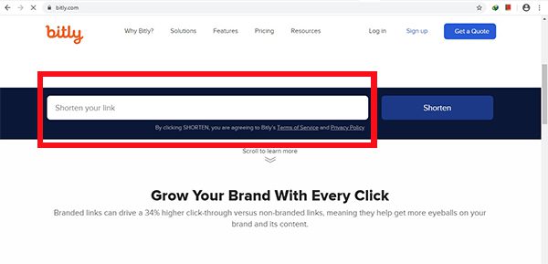 کوتاه کننده لینک bitly