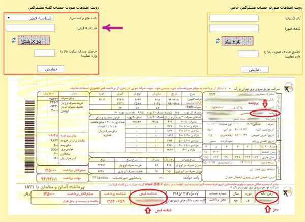 پرداخت اینترنتی قبض برق