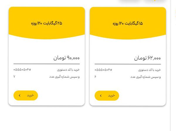 خرید بسته اینترنت ایرانسل